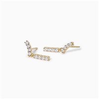 Orecchini Mabina Donna Flapper in Argento Zircone 563566 - 563566